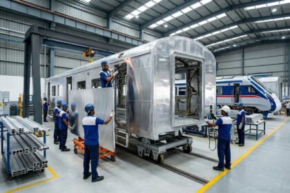 Titagarh Rail Systems eyes full aluminium coach production (Image generated using AI)
