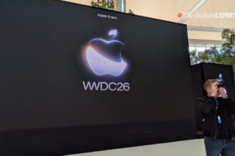WWDC 2026 focused heavily on artificial intelligence, marking Apple's biggest software and AI push in years. (Image: The Indian Express/ Anuj Bhatia)