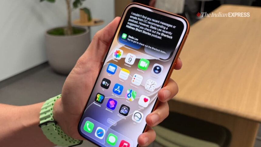 Apple used WWDC 2026 to showcase a revamped Siri and a broader AI strategy focused on practical features integrated across its devices. (Image: The Indian Express/ Anuj Bhatia)