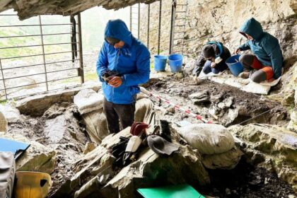 Ancient ornaments, hearths and copper minerals found in Spain's highest prehistoric cave (Image: IPHES-CERCA)