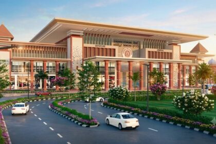 Proposed photo of redevelopment of Chennai Egmore station (Image: Southern Railway/enhanced with AI)