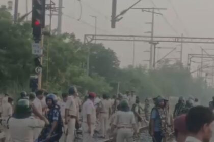 Patliputra Railway Station in Patna witnessed chaos ahead of the Bihar Police Prohibition Excise Constable examination as a large crowd of candidates gathered, leading to train disruptions, stone-pelting and police intervention.