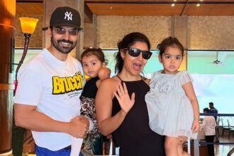 Gurmeet, Debinna and their children