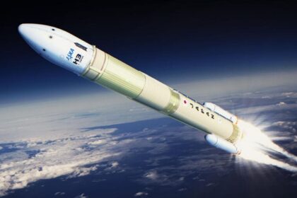 The H3 launch vehicle is a two-stage rocket developed by JAXA and Mitsubishi Heavy Industries. (Image: Jaxa)