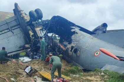 An IAF plane has crashed in Assam's Jorhat.