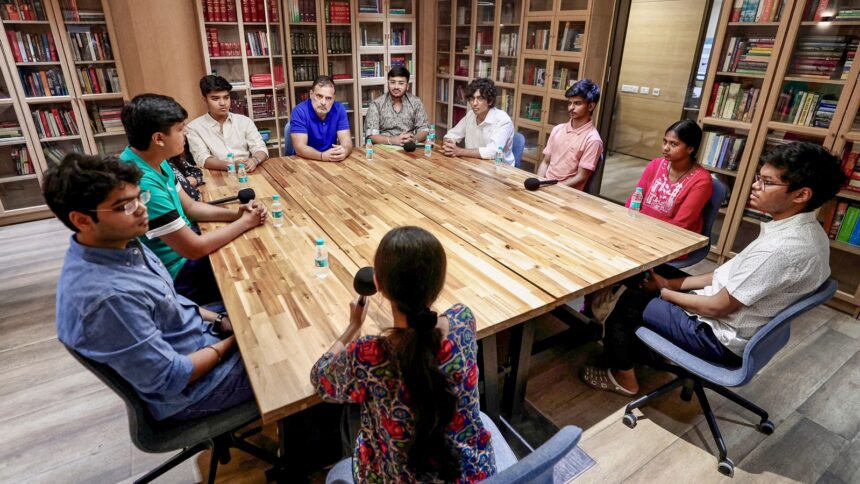 CBSE row: Rahul Meets students, takes dig at govt