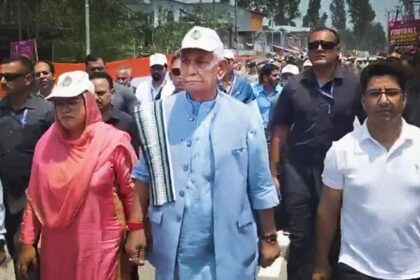 Monoj sinha anti-drug rally j&k