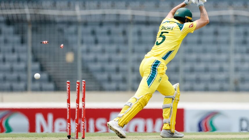 Taskin Ahmed started the procession by sending back Matt Short