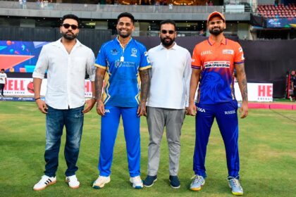 Rohit sharma with Suryakumar Yadav and Shreyas Iyer ahead of a T20 Mumbai league fixture on Saturday. (MCA)