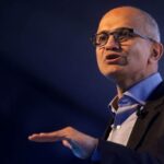 Microsoft CEO Satya Nadella has outlined a new vision for the AI economy, arguing that companies should focus on building proprietary AI learning systems and ‘token capital’ rather than competing solely on access to the most advanced AI models. (File Photo)