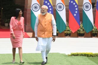 india Venezuela relations, Delcy Rodriguez, Narendra Modi, Delcy Rodriguez Narendra Modi meet, Delcy Rodriguez Narendra Modi talks, india Venezuela ties, Venezuela, Indian express news, current affairs