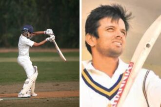 Rahul Dravid's younger son, Anvay, scored his maiden Vijay Merchant Trophy century for Karnataka in December. (Instagram/File)