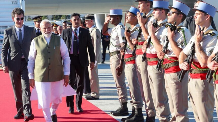 Modi in France, Modi heads to France, Modi France visit, Narendra Modi France visit, G7 leaders’ summit, Narendra Modi, Emmanuel Macron, India-France ties, India-France relations, Indian express explained, explained news, current affairs