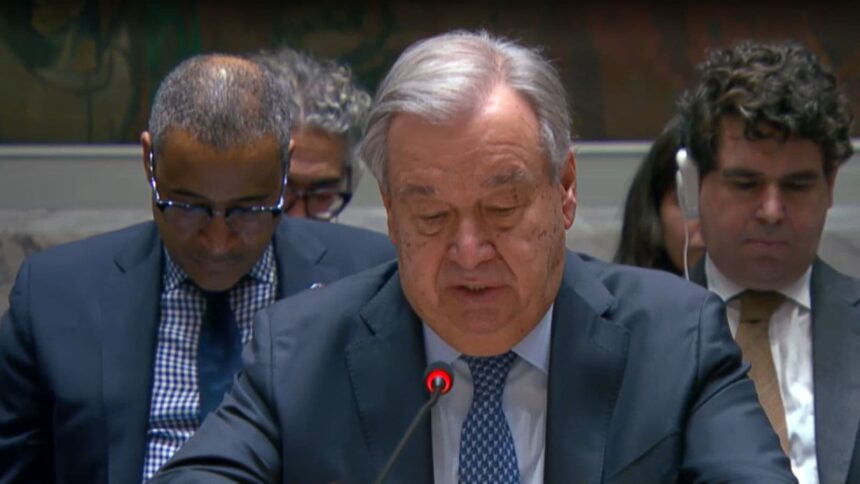 El Niño extreme weather risk UN Secretary-General Antonio Guterres