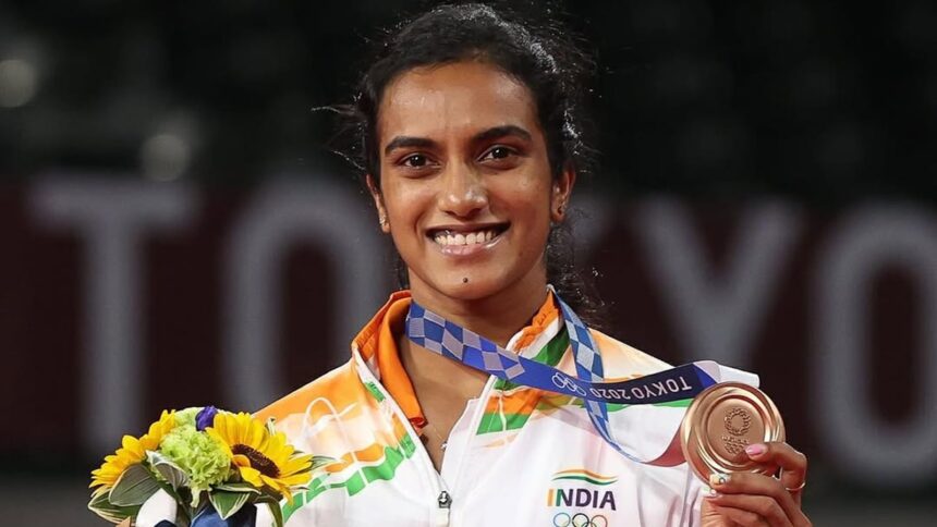 PV Sindhu aces a weighted sit up workout
