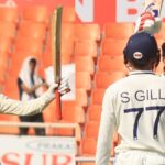 India players Shubman Gill and KL Rahul celebrate after scoring centuries against Afghanistan (Express Photos | Kamleshwar Singh)