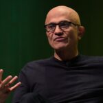 Satya Nadella, the chief executive of Microsoft, at the Hard Fork Live event in San Francisco, June 10, 2026. (Mike Kai Chen/The New York Times)
