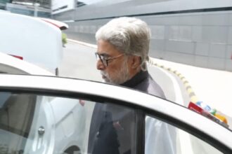 TMC MP Sudip Bandyopadhyay arrive at IGI Airport in Delhi.