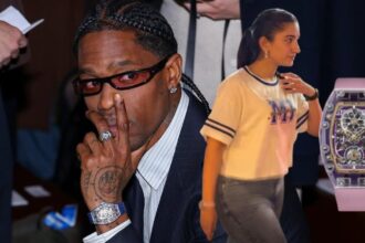 Travis Scott Radhika Merchant watch