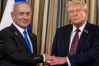 Israeli Prime Minister Benjamin Netanyahu with US President Donald Trump. (File)