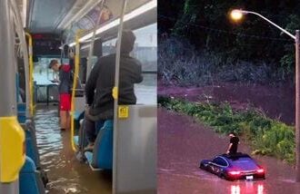 Viral pictures from Toronto from social media.