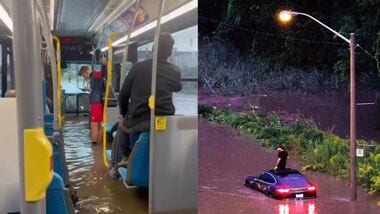 Viral pictures from Toronto from social media.