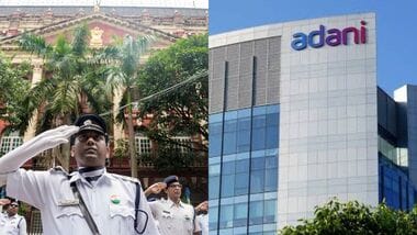 Writers' Building (L) and Adani Group building (R).