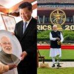 PM Narendra Modi and Chinese President Xi Jinping at Mahabalipuram Summit (L) and BRICS Summit in New Delhi (R).