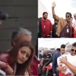 CM Vijay and Trisha Krishnan at Ajith Kumar's Le Mans race in London.