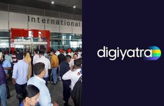 Picture from Indira Gandhi International Airport (L) and Digi Yatra (R).