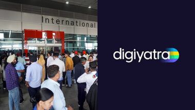 Picture from Indira Gandhi International Airport (L) and Digi Yatra (R).