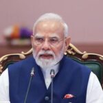 Prime Minister Narendra Modi addresses the open session during the BRICS Summit 2026, in New Delhi, India, on Sunday, September 13, 2026.