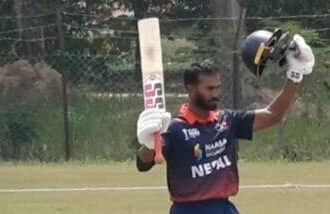 Nepal opener Aasif Sheikh slammed a century to put his team in a favourable position in the ACC Men's Premier Cup final against UAE.