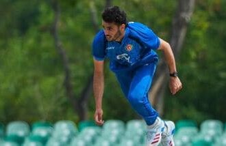 File image of Abdullah Ahmadzai, who took two wickets against Japan in Asian games 2026.