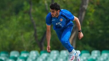 File image of Abdullah Ahmadzai, who took two wickets against Japan in Asian games 2026.