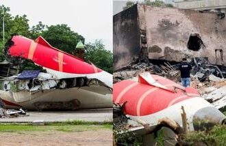 File images of the Air India aircraft that crashed shortly after takeoff in Ahmedabad on 12 June 2025.