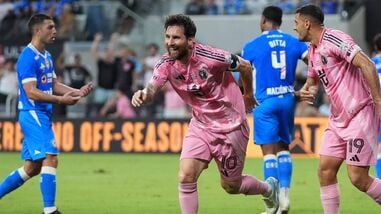 Lionel Messi scored his 100th goal for Inter Miami in a Campeones Cup match against Cruz Azul on Wednesday.