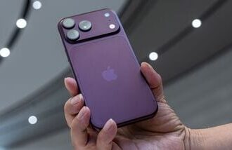 An Apple iPhone 18 Pro Max smartphone during a product unveiling event at Apple Park in Cupertino, California, US, on Wednesday, Sept. 9, 2026. Apple Inc. unveiled the company�s first foldable smartphone during a wide-ranging event Wednesday, betting that a new category can energize growth for its biggest-selling lineup. Photographer: David Paul Morris/Bloomberg