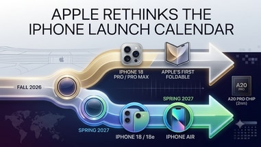 Why is Apple expected to separate the iPhone 18 and iPhone 18 Pro launches? Here’s what the reported plan means for buyers. (AI generated image)