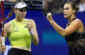 Aryna Sabalenka (R) will face Elena Rybakina in the final of women's singles in the US Open 2026.