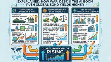 Why bonds are under pressure globally: War spending, rising debt and the AI borrowing boom