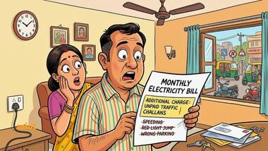 Have any traffic challan still unpaid? The amount may be added to your electricity bill