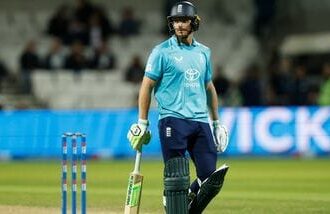 England's Jos Buttler in action