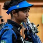 India's Elavenil Valarivan is a part of the Indian shooting team that won silver in the women's 10m air rifle team event.