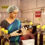 A member of the Aapni Saheli Farmer Producer Co. in Dholpur, Rajasthan, at a cooking oil packaging unit which supplies to KisaanSay, a brand selling regional produce.