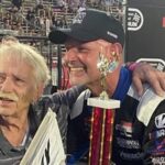 Gary Myers (L) with his son Bert.