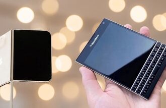 When folded, the iPhone Duo shares the exact physical footprint of a standard international passport—a deliberate design choice that inadvertently mirrors the BlackBerry Passport