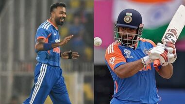 Both Hardik Pandya (Left) and Rishabh Pant (Right) will miss the entire limited-overs series against West Indies.