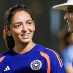 India women's captain Harmanpreet Kaur and head coach Amol Muzumdar.
