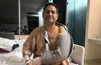 The attack left Gupta with serious injuries to his head and elbow.